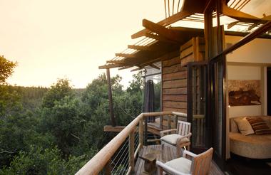 Tsala Treetop Lodge Villa Deck View